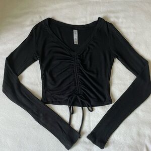 Alo Cinced Long Sleeve Crop Top